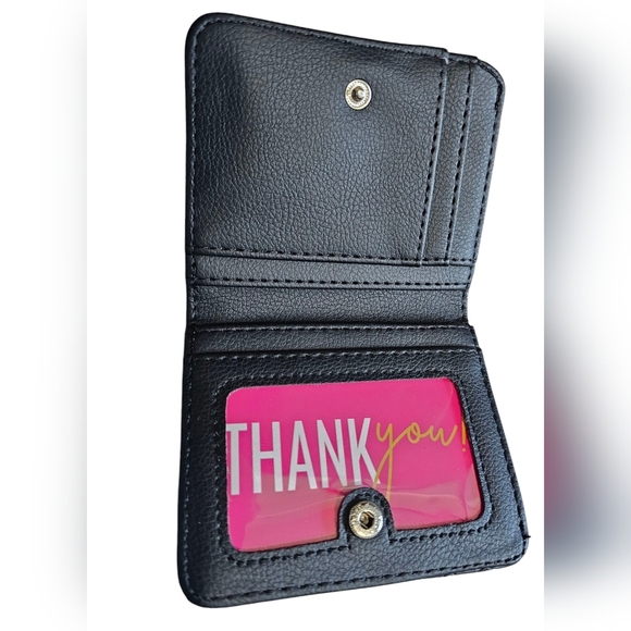 Betsey Johnson Black LBMONEY Women's Wallet, NEW! 4" X 3½" - Picture 5 of 9